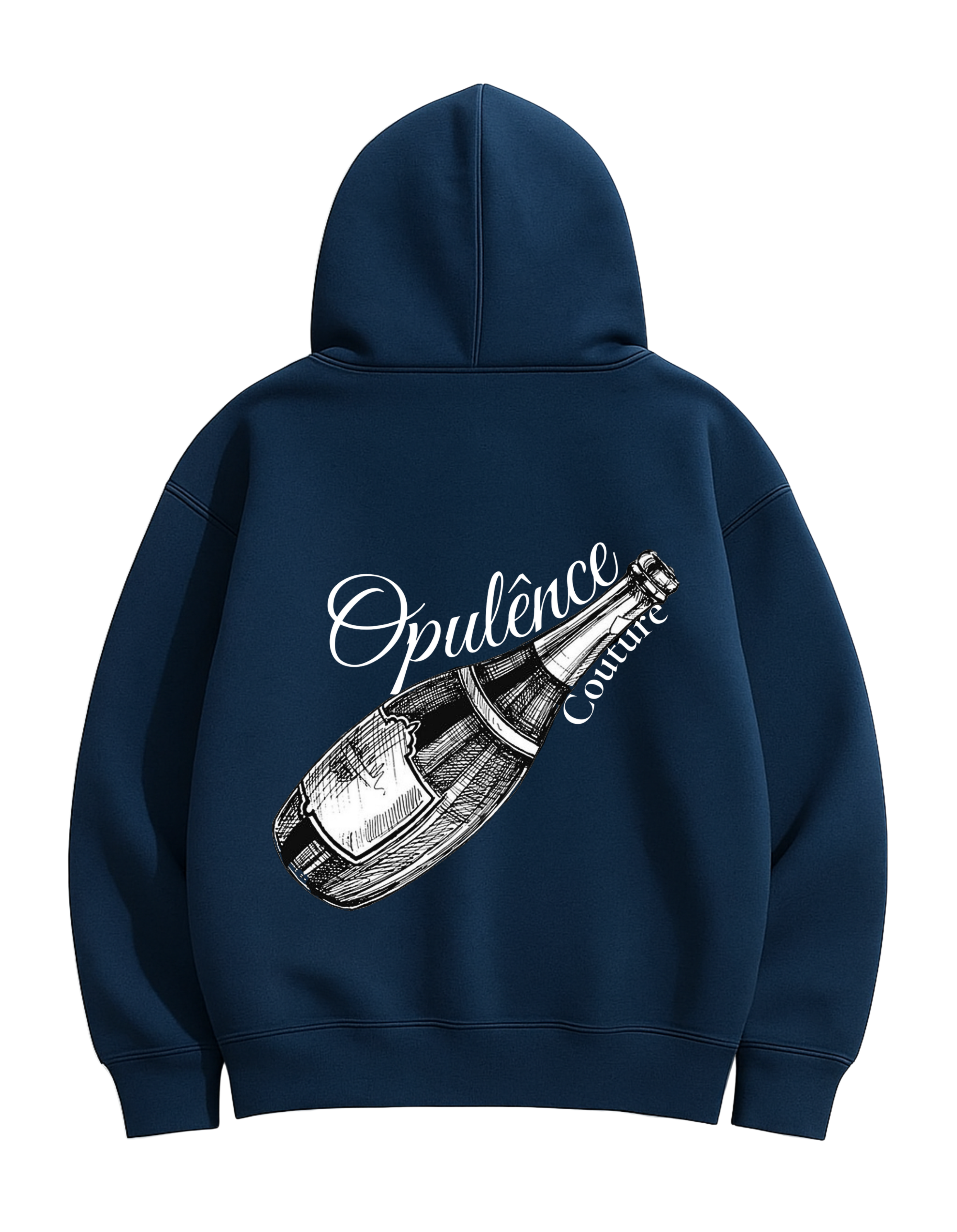 Champagne hoodie navy – OpulenceCouture