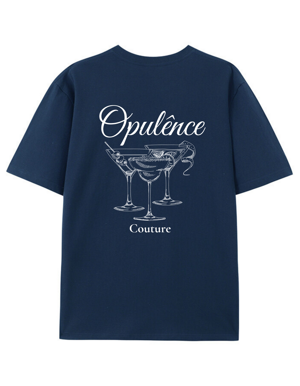Cocktail t-shirt navy
